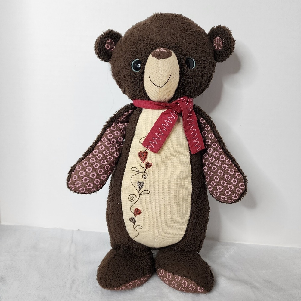 2014 Hallmark Artist Collection Becky Hottel . Hugs and Stitches Bear 15" Plush
